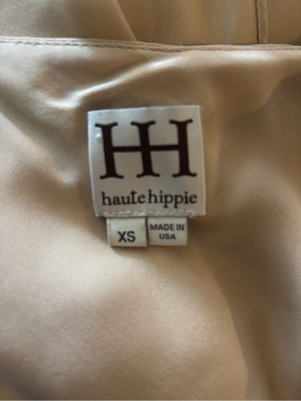 Haute Hippie Silk Cascade Slip Dress In Champagne Size XS~ Excellent - Picture 6 of 7